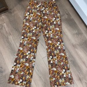 Flare corduroy pants